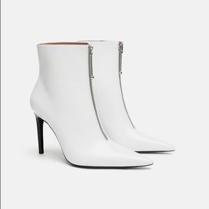 Zara zipper ankle boots